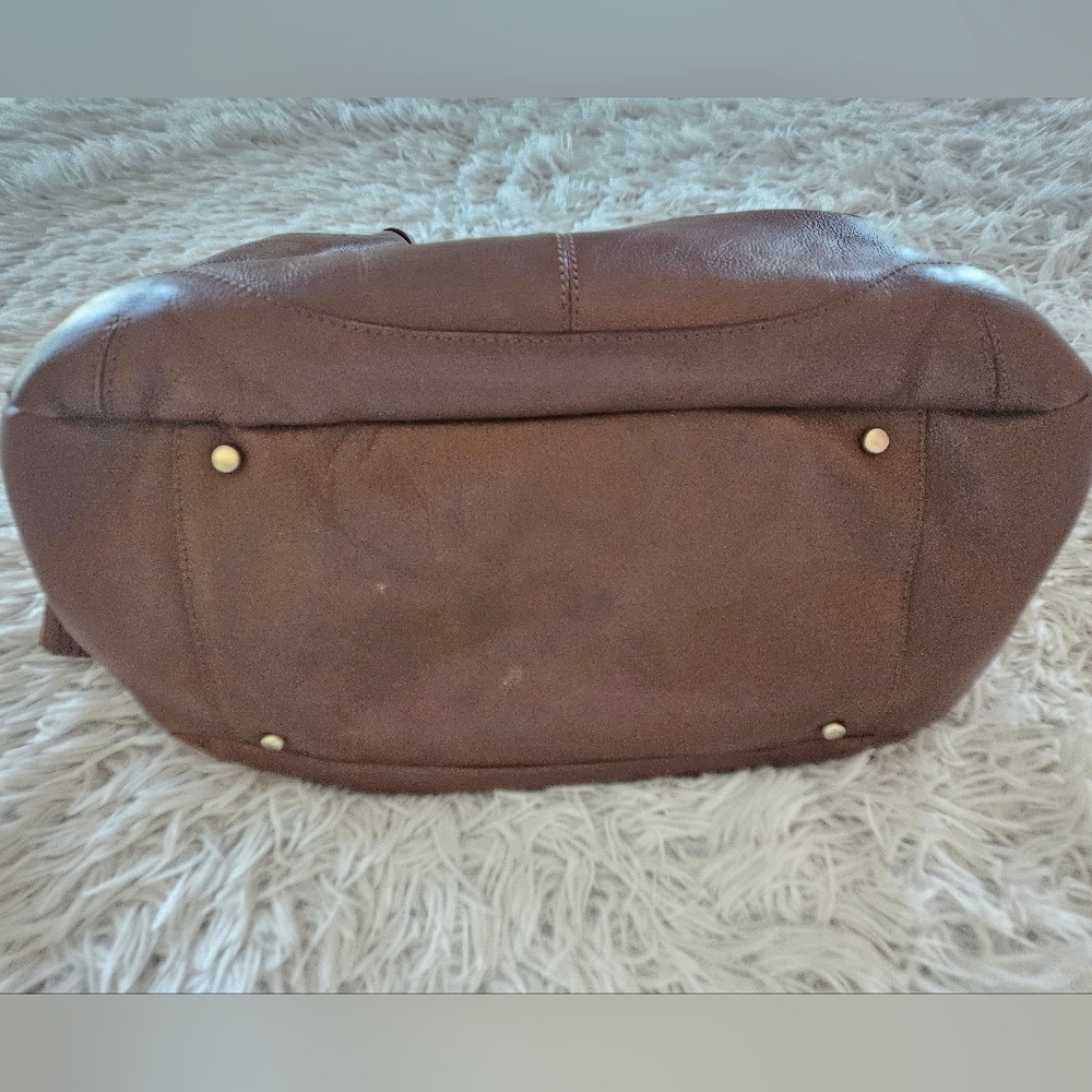 ☆ SOLD ☆ Kate Spade NY Berkshire Road Stevie Stratford Satchel Brown Leather - Picture 8 of 16